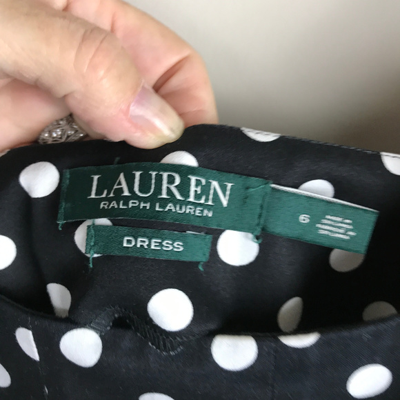 🌴 Lauren Polka dot slvls dress Sz 6 - Picture 3 of 4